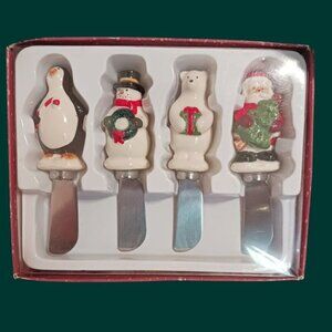 Russ Moments Of Wonder Stoneware Holiday Spreader Set 4-Piece